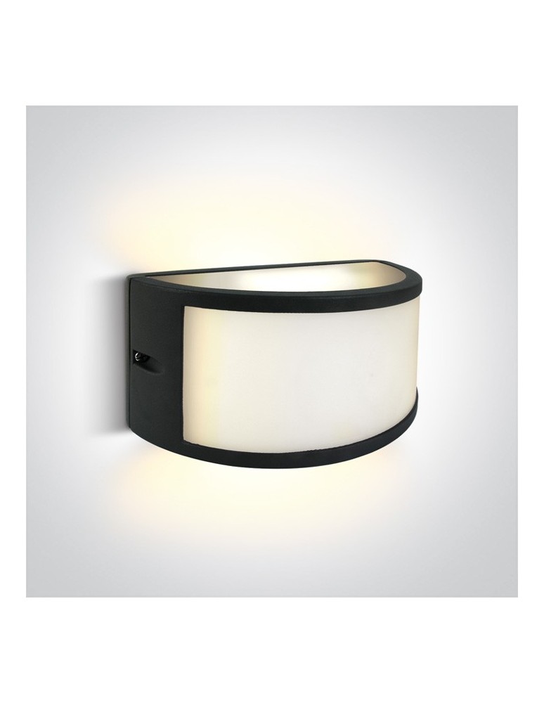 Outdoor wall lamps - One Light semicircular LED wall sconce facade home apartment Smila 67474B/AN/W IP54 - product kolory-swiatla.pl 1