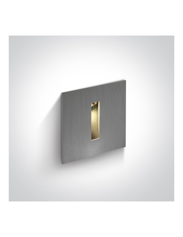 Luminaires to be built into the wall - One Light LED recessed stylish decorative apartment home facade Epitalio 68004/AL/W IP54 - product kolory-swiatla.pl 1