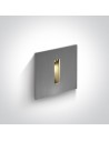 One Light LED recessed stylish decorative apartment home facade Epitalio 68004/AL/W IP54