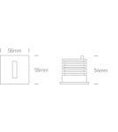 Luminaires to be built into the wall - One Light LED inlet stylish decorative apartment home facade Epitalio 68004/W/W IP54 - product 3
