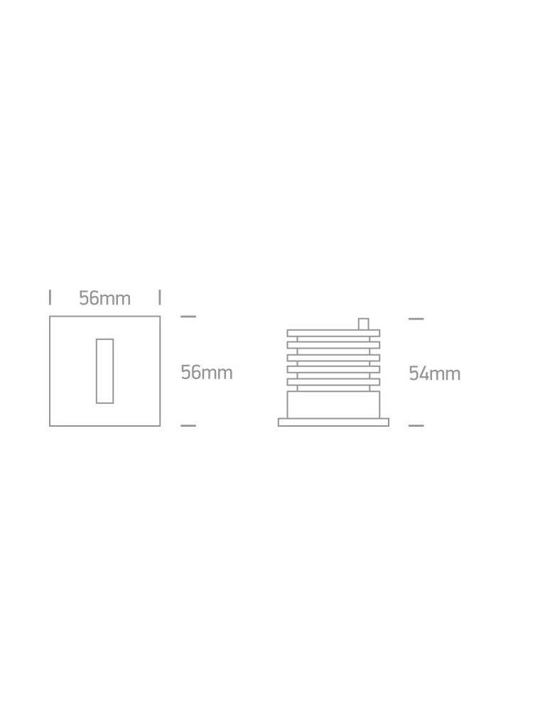 Luminaires to be built into the wall - One Light LED inlet stylish decorative apartment home facade Epitalio 68004/W/W IP54 - product kolory-swiatla.pl 3