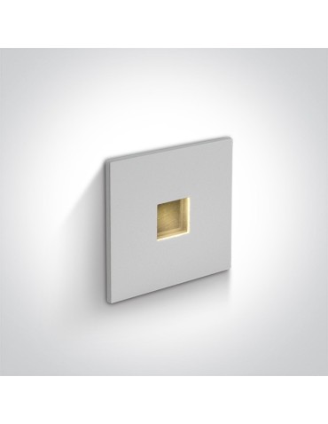 One Light LED recess for Ladiko 68004A/W/W IP54 walkway corridor lighting