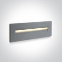 One Light wpust ścienny do oświetlenia schodów korytarza Simi 3 68066/G/W IP65