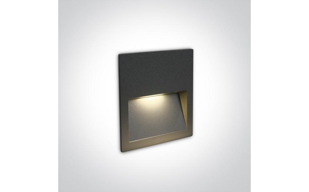 One Light lampa LED antracytowa do oświetlenia schodów korytarza Lapas 68068A/AN/W IP65
