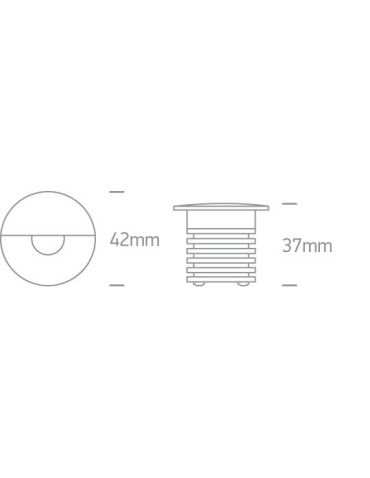 One Light wall-mounted recessed white light for corridor walkway stairs Kavasila 68070/W/W IP65 - product 2