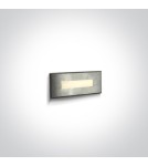Luminaires to be built into the wall - One Light rectangular LED recess for staircase corridor lighting Letrina 68072A/W IP65 - product 1