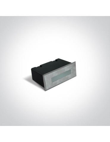 One Light wpust prostokątny LED do oświetlenia koryatarza schodów Letrina 68072A/W IP65 - produkt 2