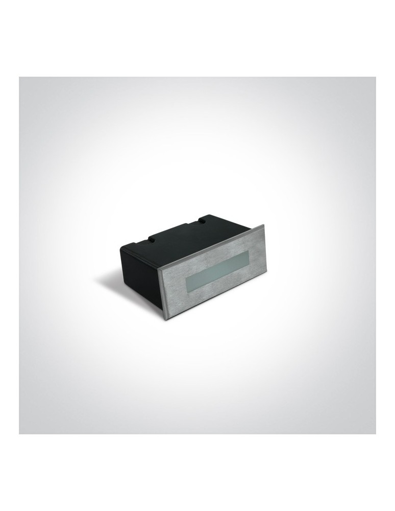 Luminaires to be built into the wall - One Light rectangular LED recess for staircase corridor lighting Letrina 68072A/W IP65 - product kolory-swiatla.pl 2