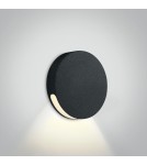 Luminaires to be built into the wall - One Light round black LED recess for staircase corridor lighting Persena 68074/B/W IP65 - product 1