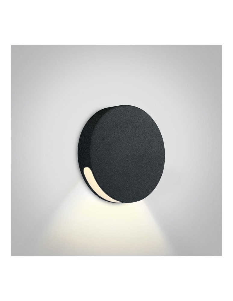 Luminaires to be built into the wall - One Light round black LED recess for staircase corridor lighting Persena 68074/B/W IP65 - product kolory-swiatla.pl 1