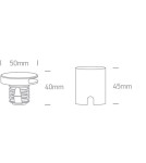 Luminaires to be built into the wall - One Light round black LED recess for staircase corridor lighting Persena 68074/B/W IP65 - product 2