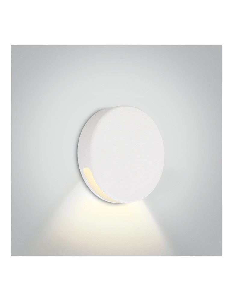 Luminaires to be built into the wall - One Light round white LED recess for staircase corridor lighting Persena 68074/W/W IP65 - product kolory-swiatla.pl 1