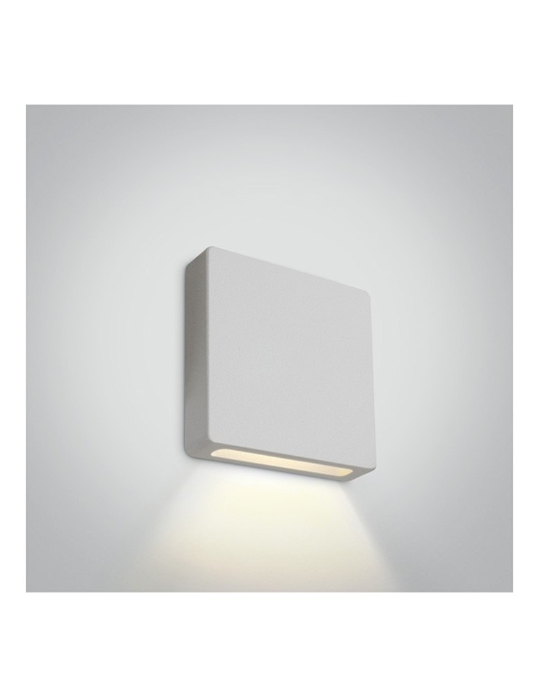 Luminaires to be built into the wall - One Light LED square recess for staircase corridor façade lighting Stavri 68074A/W/W IP65 - product kolory-swiatla.pl 1