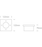 Overhead and ground lights - One Light stainless steel square drop Kandalos 69008 IP67 - product 3