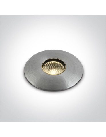 One Light LED outdoor aluminium recessed garden façade path Graikos 69042/AL/W IP67