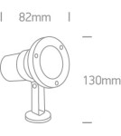 Outdoor spotlights and floodlights - One Light stainless steel garden spotlight Platsa 7008A IP65 - product 3