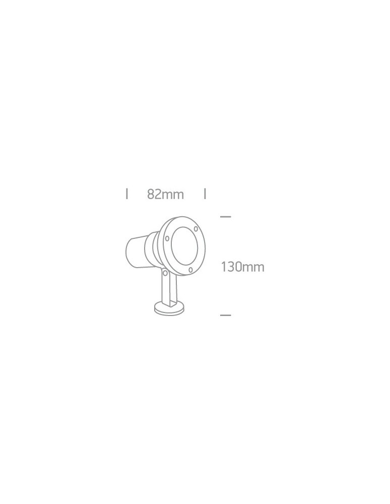 Outdoor spotlights and floodlights - One Light stainless steel garden spotlight Platsa 7008A IP65 - product kolory-swiatla.pl 3