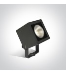 Outdoor spotlights and floodlights - One Light LED spotlight cube garden light Borgone 7052/AN/W IP65 - product 1