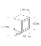 Outdoor spotlights and floodlights - One Light LED spotlight cube garden light Borgone 7052/AN/W IP65 - product 3