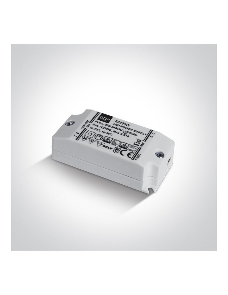 LED power supplies - One Light LED power supply 8W 12V DC - product kolory-swiatla.pl 1