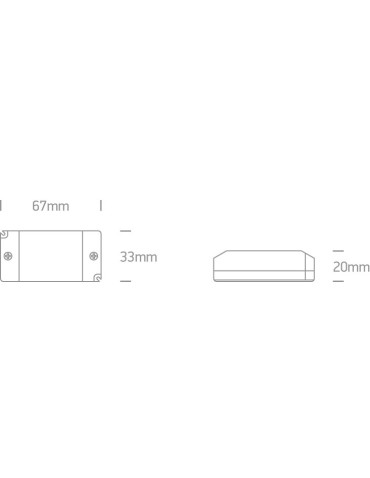 One Light LED power supply 8W 12V DC - product 2