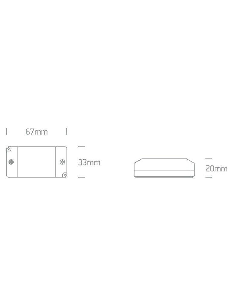 LED power supplies - One Light LED power supply 8W 12V DC - product kolory-swiatla.pl 2