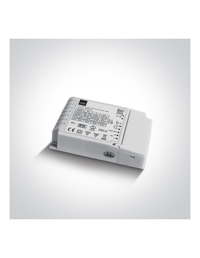 LED power supplies - One Light LED push to dimm 27W 1-10V power supply - product kolory-swiatla.pl 1