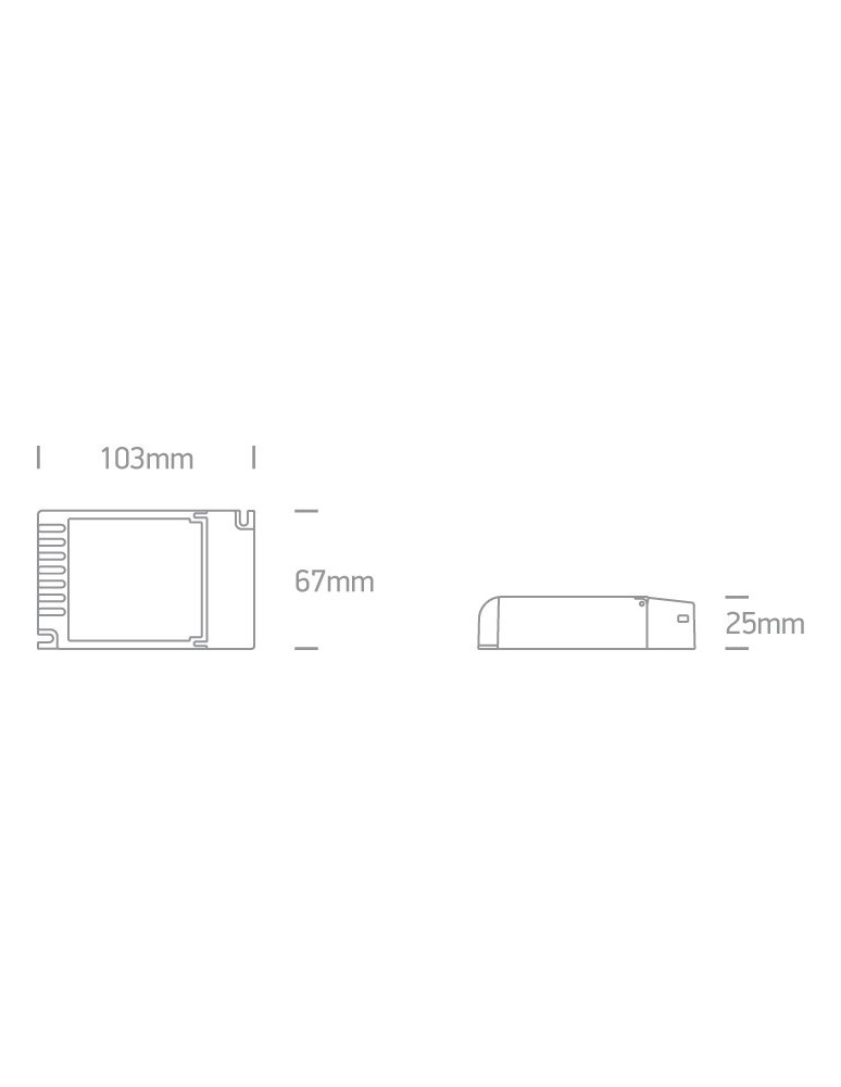 LED power supplies - One Light LED push to dimm 27W 1-10V power supply - product kolory-swiatla.pl 2