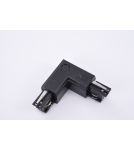 Accessories for 3 phase busbars - Azzardo Corner Connector Black right angle connector AZ2983 - product 1