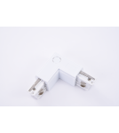 Accessories for 3 phase busbars - Azzardo Corner Connector White left angle connector AZ2984 - product 1