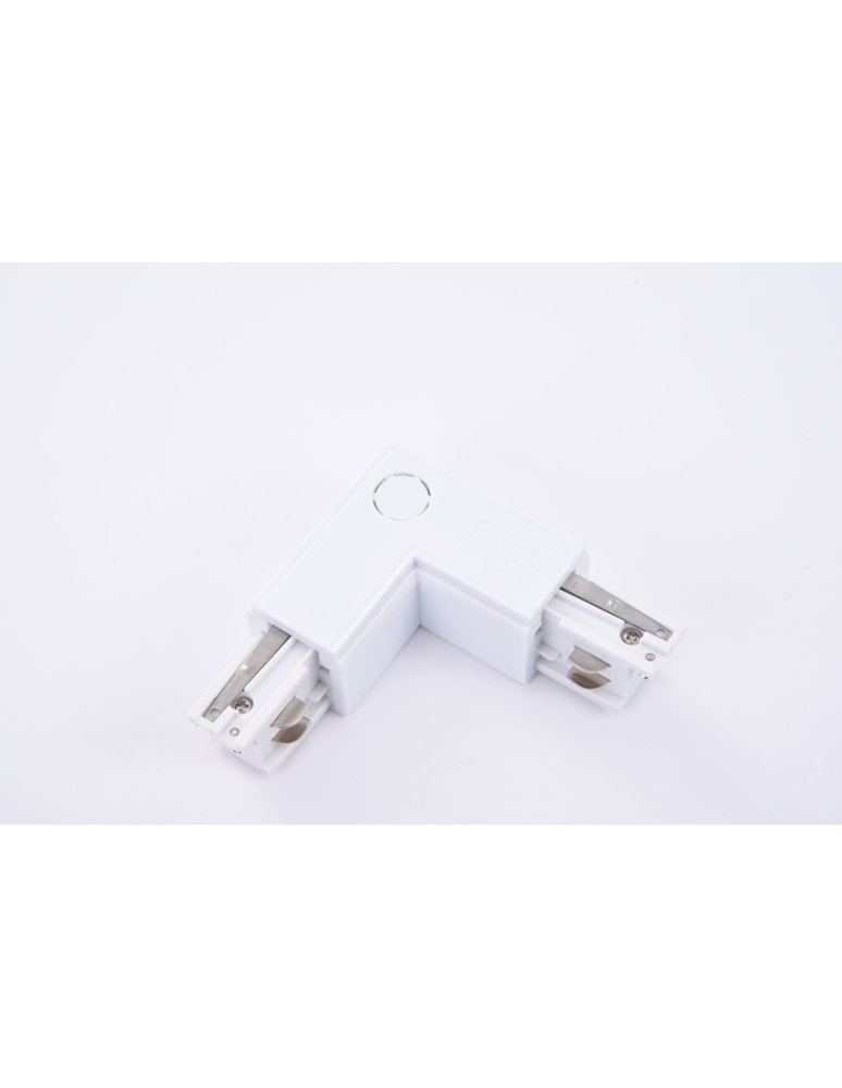 Accessories for 3 phase busbars - Azzardo Corner Connector White left angle connector AZ2984 - product kolory-swiatla.pl 1