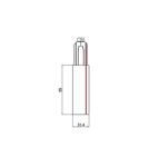 Accessories for 3 phase busbars - Stucchi Supply end white left 9001/W - product 2