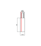 Accessories for 3 phase busbars - Stucchi Power supply end black right 9002/B - product 2
