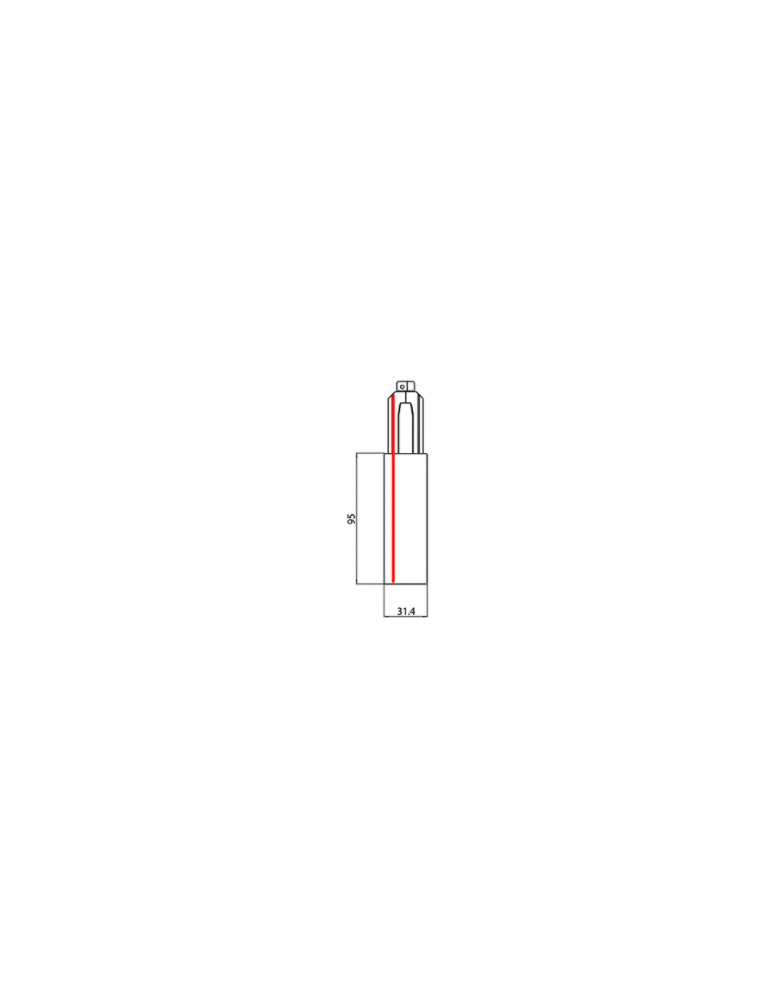 Accessories for 3 phase busbars - Stucchi Power supply end black right 9002/B - product kolory-swiatla.pl 2