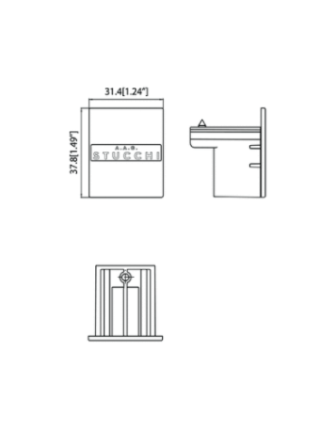 Stucchi rail cap white 9004/W - product 2