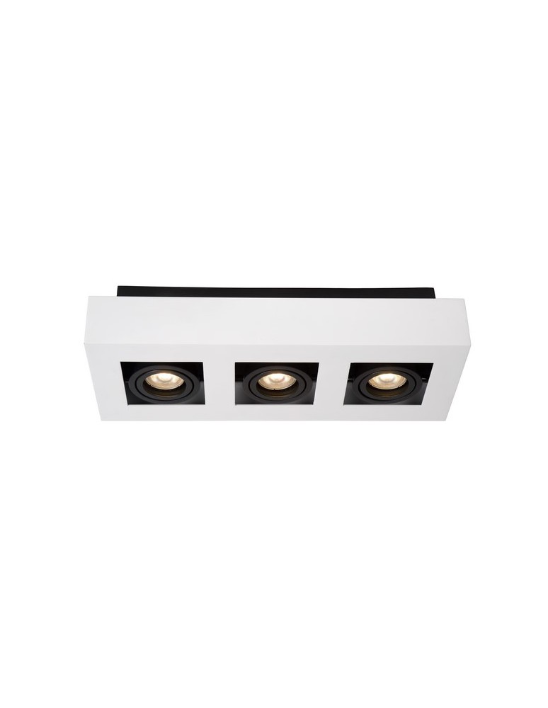 Ceiling luminaires for replaceable light source - Lucide XIRAX ceiling light 3xGU10/5W LED 320L 3000K white 09119/15/31 - product kolory-swiatla.pl 1
