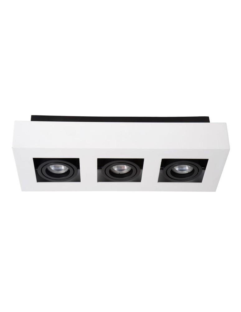 Ceiling luminaires for replaceable light source - Lucide XIRAX ceiling light 3xGU10/5W LED 320L 3000K white 09119/15/31 - product kolory-swiatla.pl 4