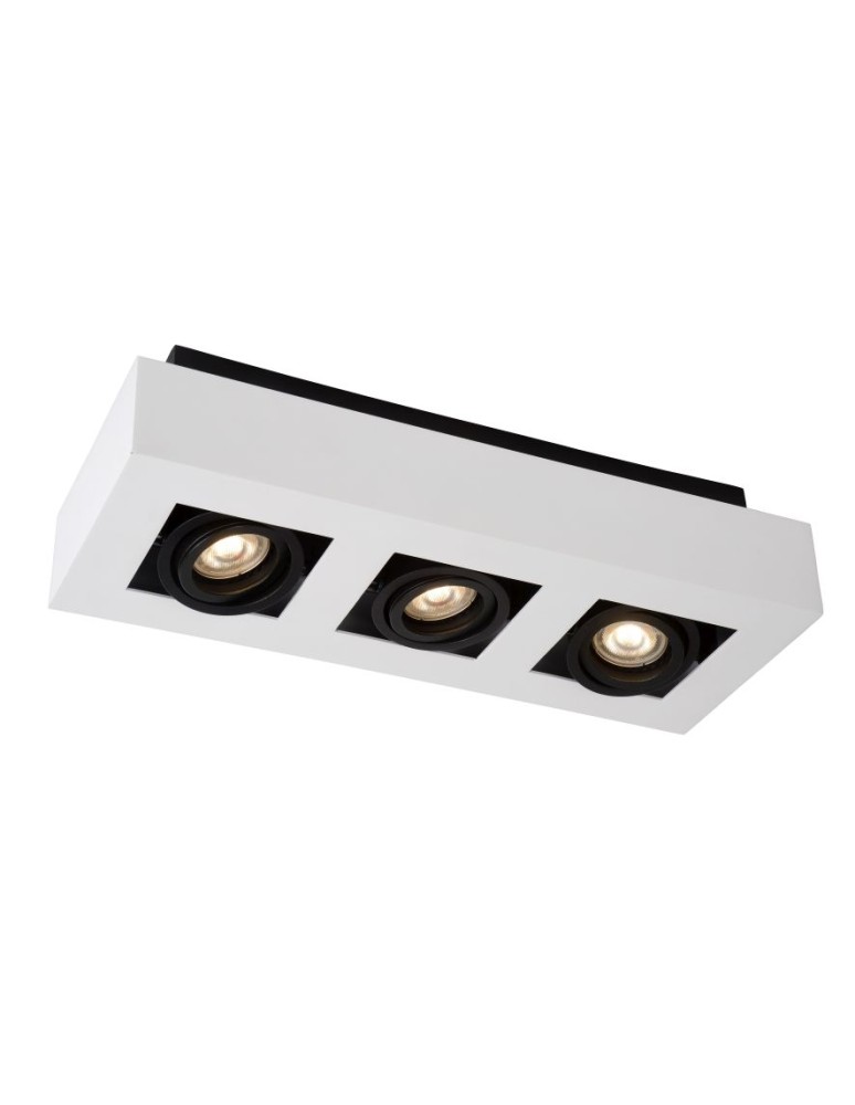 Ceiling luminaires for replaceable light source - Lucide XIRAX ceiling light 3xGU10/5W LED 320L 3000K white 09119/15/31 - product kolory-swiatla.pl 5
