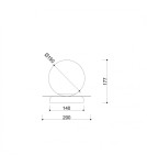 Nightlights - UMMO BORRA ST brass table lamp BRA122P1 - product 7