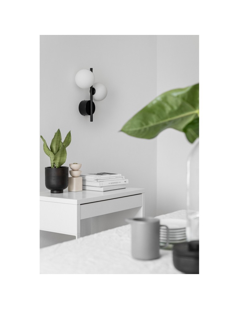 Wall lamps - UMMO DIPLO A black wall lamp / wall sconce DLA22000 - product kolory-swiatla.pl 2