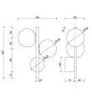 Kinkiety - UMMO DIPLO A biała lampa ścienna / kinkiet DLA21000 - produkt 5
