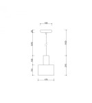 Pendant lamps - UMMO ENKEL 1 black ceiling pendant lamp EN1122P0 - product 5