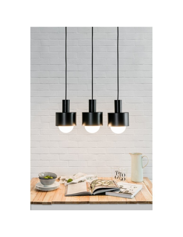 Pendant lamps - UMMO ENKEL 3 black ceiling pendant lamp EN3322P0 - product kolory-swiatla.pl 2