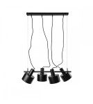 Pendant lamps - UMMO ENKEL 4 black ceiling pendant lamp EN4422P0 - product 1