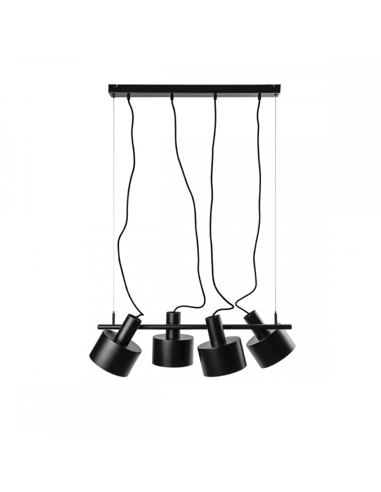 Pendant lamps - UMMO ENKEL 4 black ceiling pendant lamp EN4422P0 - product kolory-swiatla.pl 1