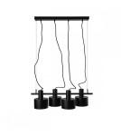 Pendant lamps - UMMO ENKEL 4 black ceiling pendant lamp EN4422P0 - product 3
