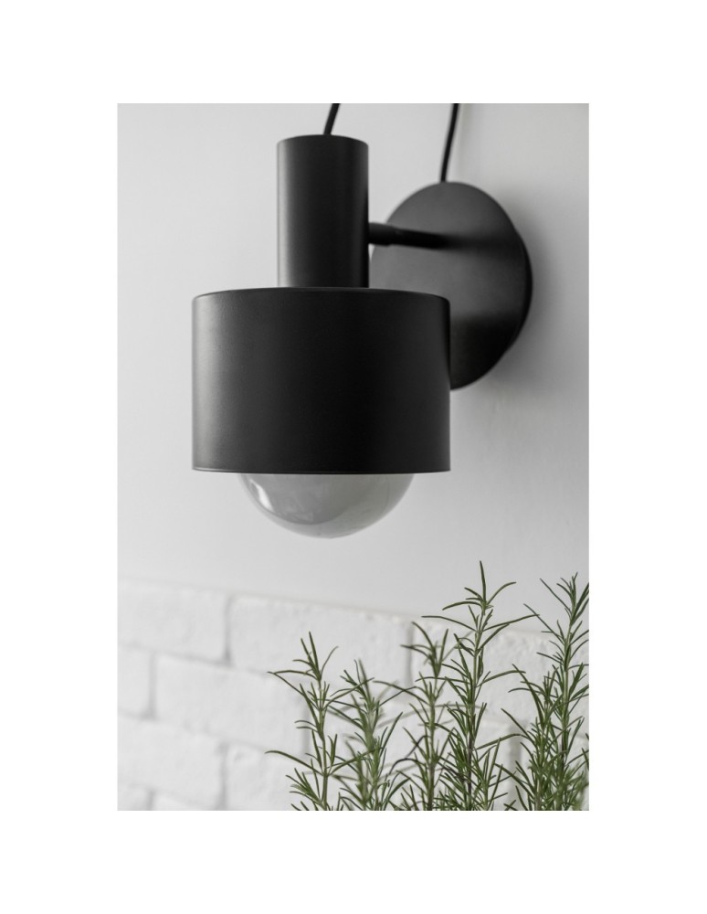 Scandinavian style wall lamps - UMMO ENKEL KINKETT black wall lamp / wall sconce ENK122P0 - product kolory-swiatla.pl 2