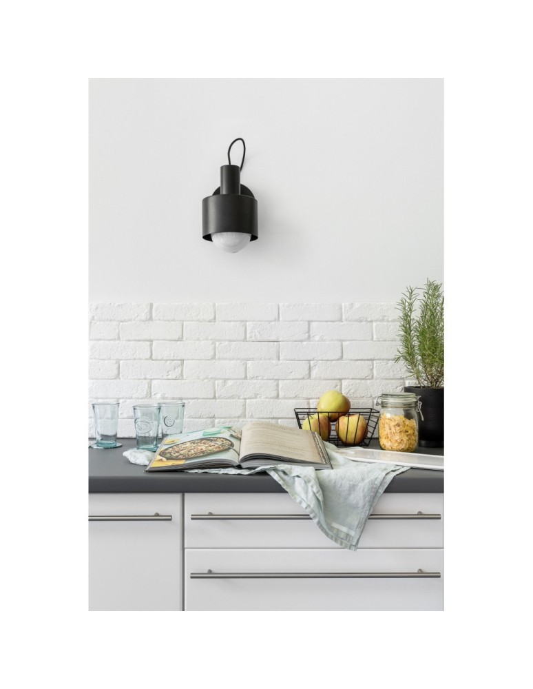 Scandinavian style wall lamps - UMMO ENKEL KINKETT black wall lamp / wall sconce ENK122P0 - product kolory-swiatla.pl 3