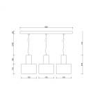 Pendant lamps - UMMO ENKEL 3 white ceiling pendant lamp EN3311P0 - product 4