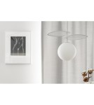 Pendant lamps spheres - UMMO FYLLO A white ceiling pendant lamp FYA111P0 - product 8